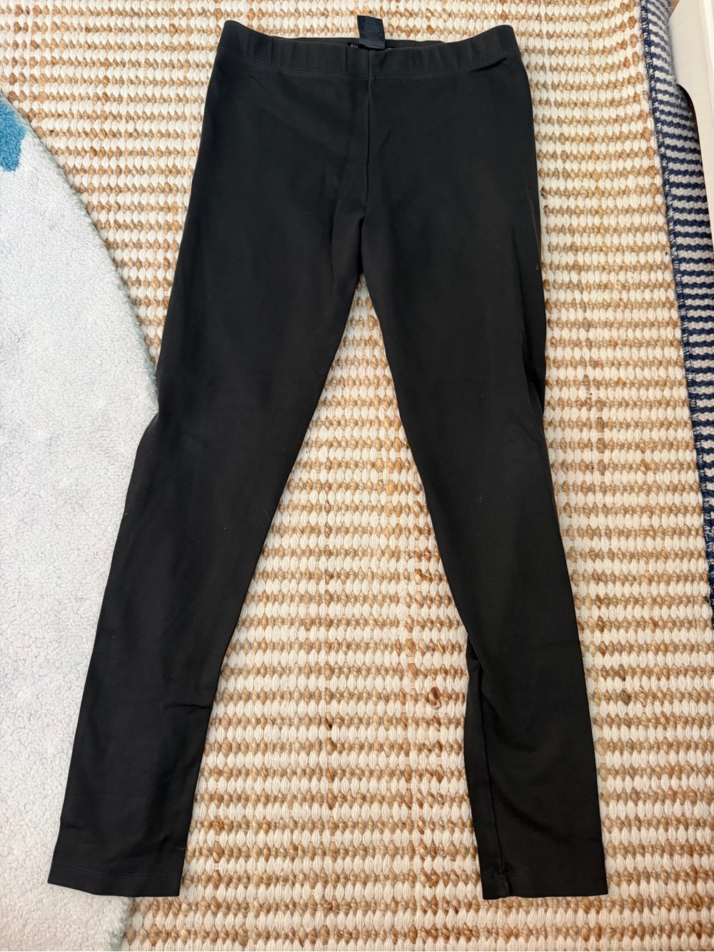 David Lerner Women’s Black Solid Leggings Flat Front Nylon/Spandex – Size S